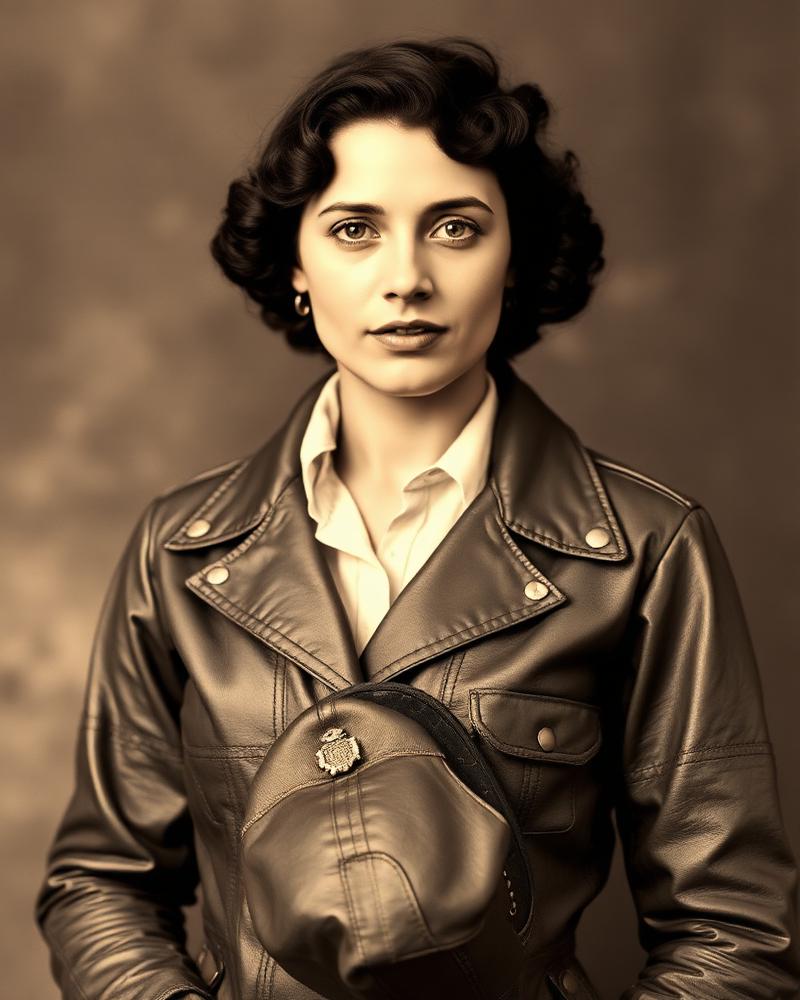 Retrato restaurado de Emma Catalina Encinas